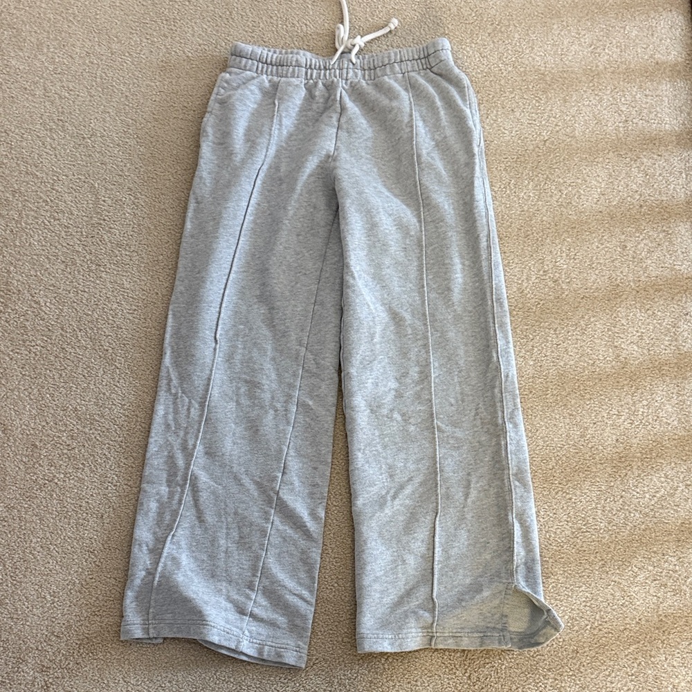 Aerie Light Gray Women's Straight Leg sweat pants